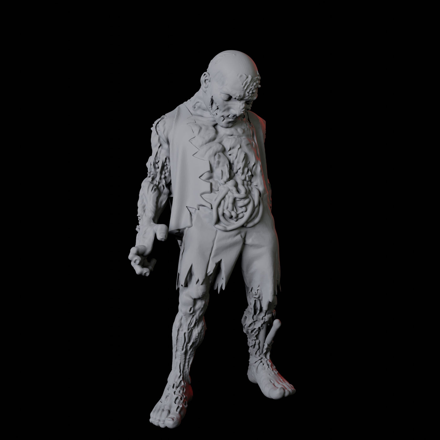 Zombie B Miniature for Dungeons and Dragons, Pathfinder or other TTRPGs