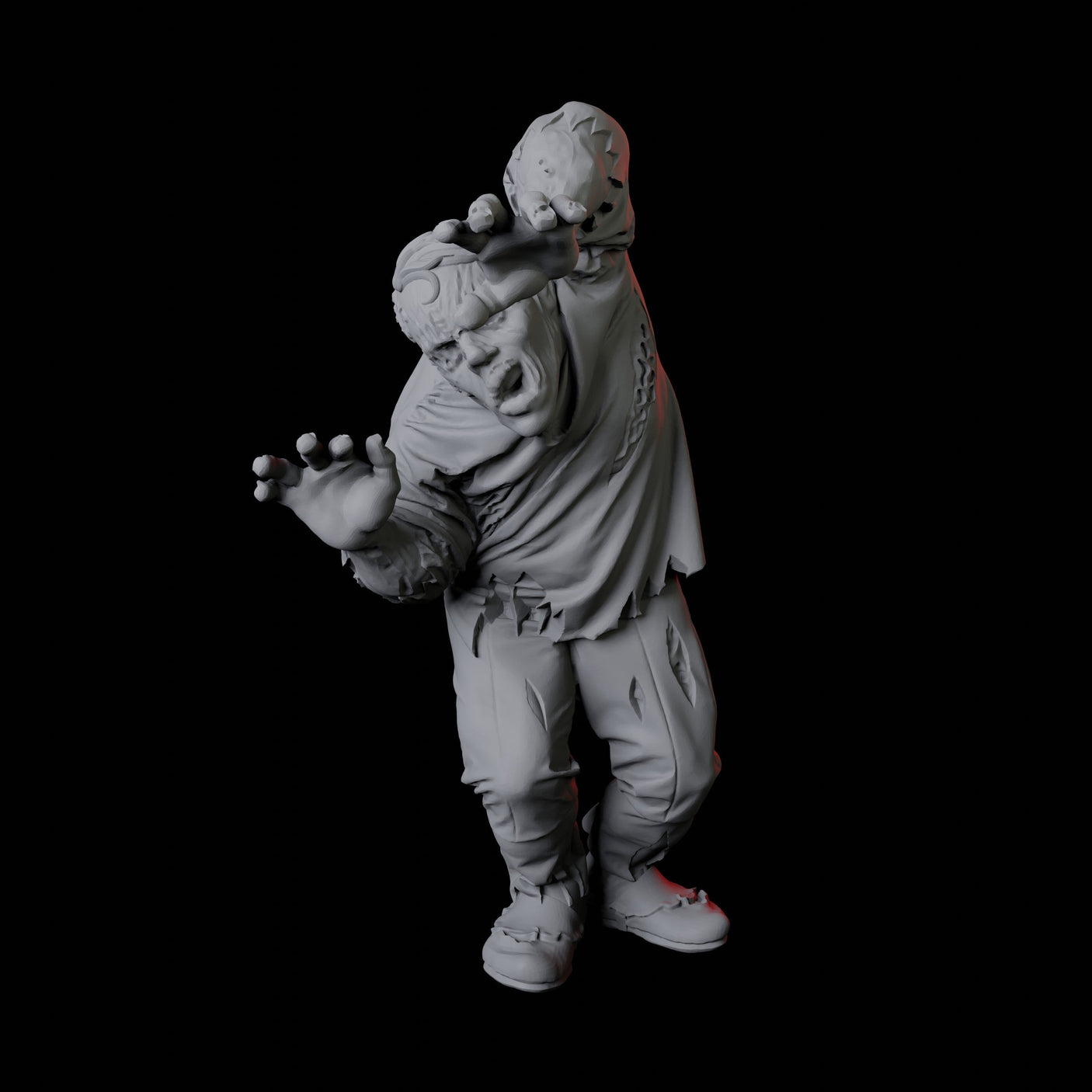 Zombie D Miniature for Dungeons and Dragons, Pathfinder or other TTRPGs