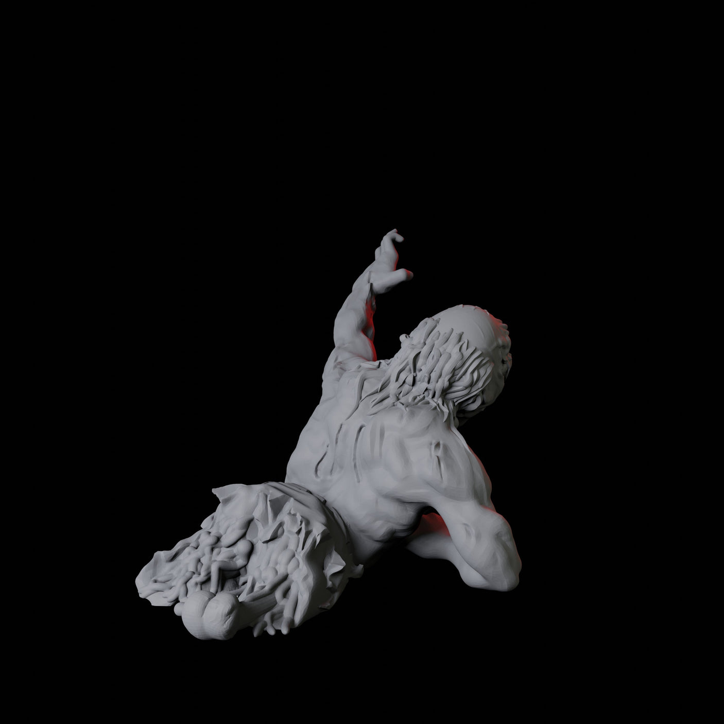 Zombie E Miniature for Dungeons and Dragons, Pathfinder or other TTRPGs