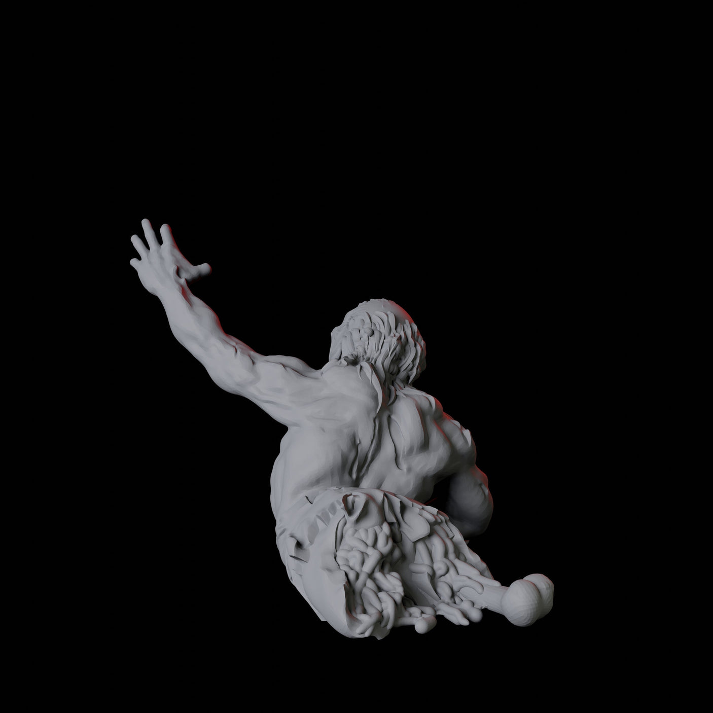 Zombie E Miniature for Dungeons and Dragons, Pathfinder or other TTRPGs