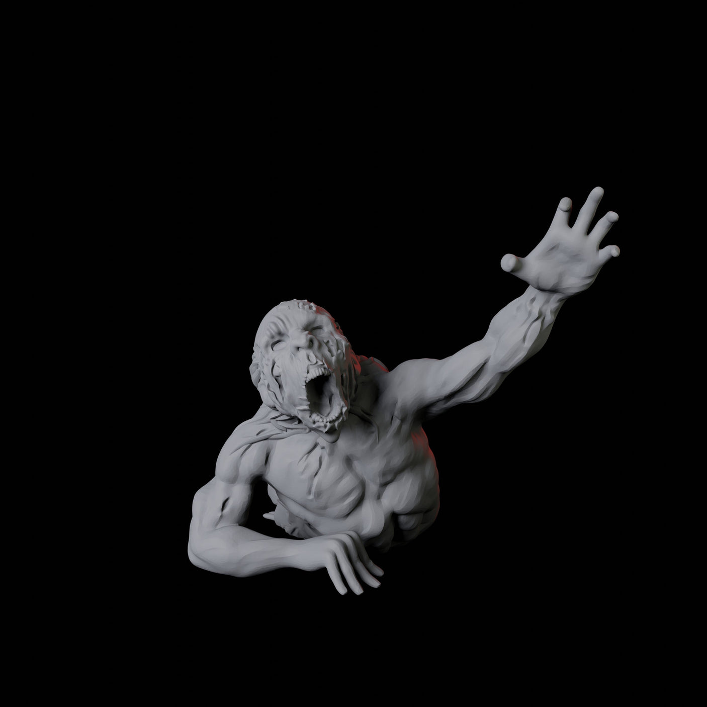 Zombie E Miniature for Dungeons and Dragons, Pathfinder or other TTRPGs