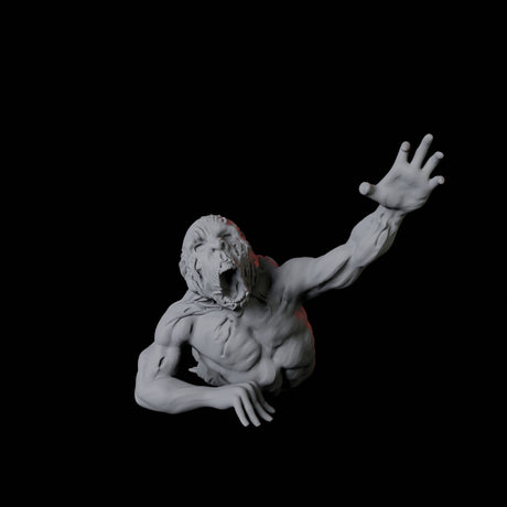 Zombie E Miniature for Dungeons and Dragons, Pathfinder or other TTRPGs