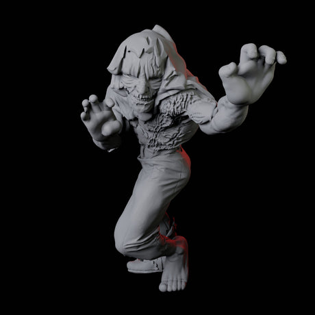 Zombie F Miniature for Dungeons and Dragons, Pathfinder or other TTRPGs