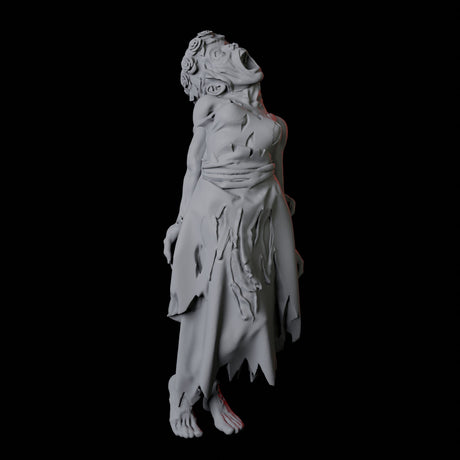 Zombie H Miniature for Dungeons and Dragons, Pathfinder or other TTRPGs