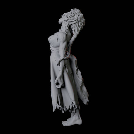 Zombie H Miniature for Dungeons and Dragons, Pathfinder or other TTRPGs