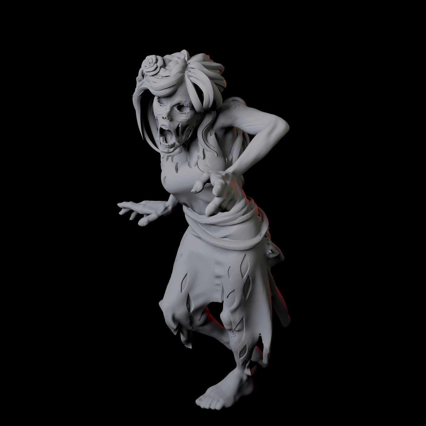Zombie I Miniature for Dungeons and Dragons, Pathfinder or other TTRPGs