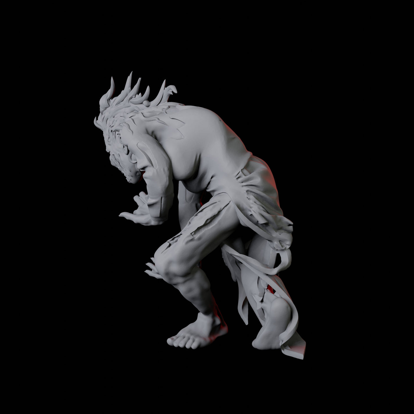 Zombie J Miniature for Dungeons and Dragons, Pathfinder or other TTRPGs
