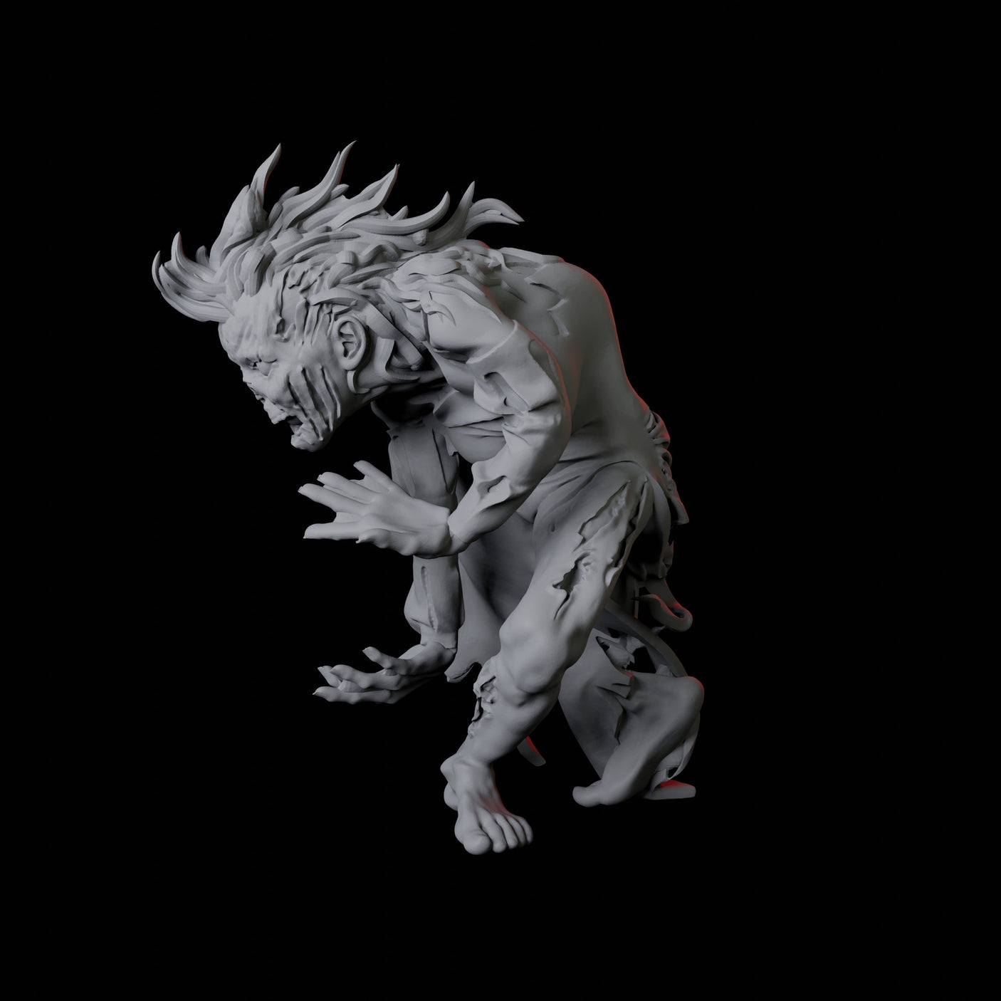 Zombie J Miniature for Dungeons and Dragons, Pathfinder or other TTRPGs