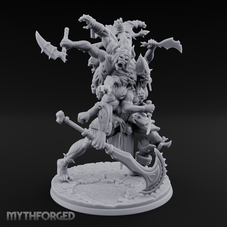 Arms Flailing Wildly Undead Atropal Scion Miniature for Dungeons and Dragons, Pathfinder or other TTRPGs