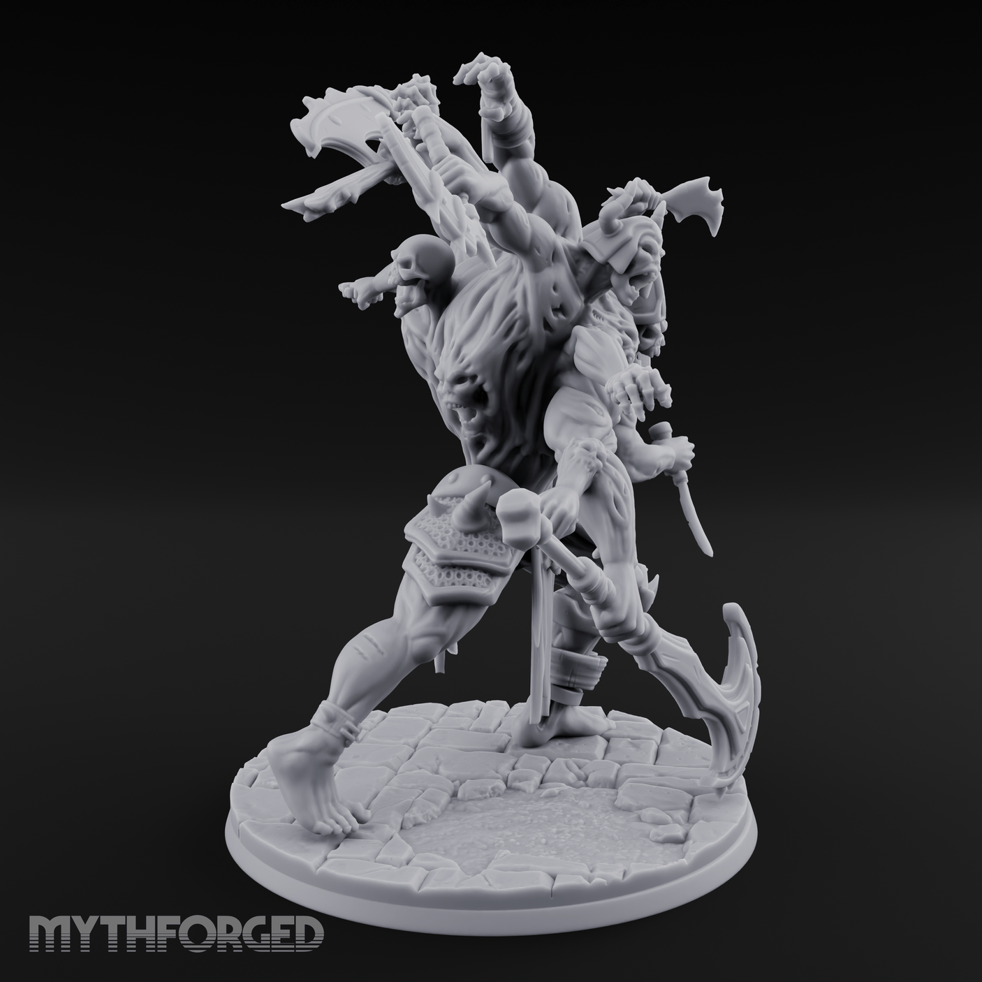 Arms Flailing Wildly Undead Atropal Scion Miniature for Dungeons and Dragons, Pathfinder or other TTRPGs