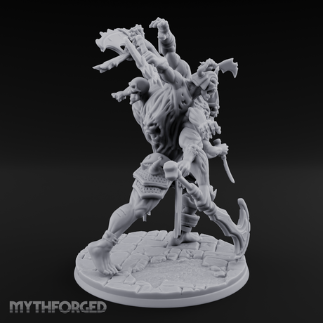 Arms Flailing Wildly Undead Atropal Scion Miniature for Dungeons and Dragons, Pathfinder or other TTRPGs