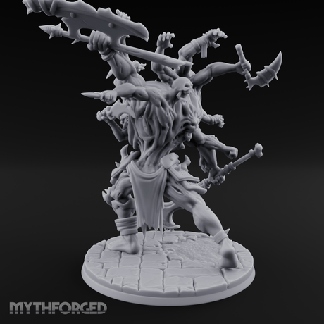Arms Flailing Wildly Undead Atropal Scion Miniature for Dungeons and Dragons, Pathfinder or other TTRPGs