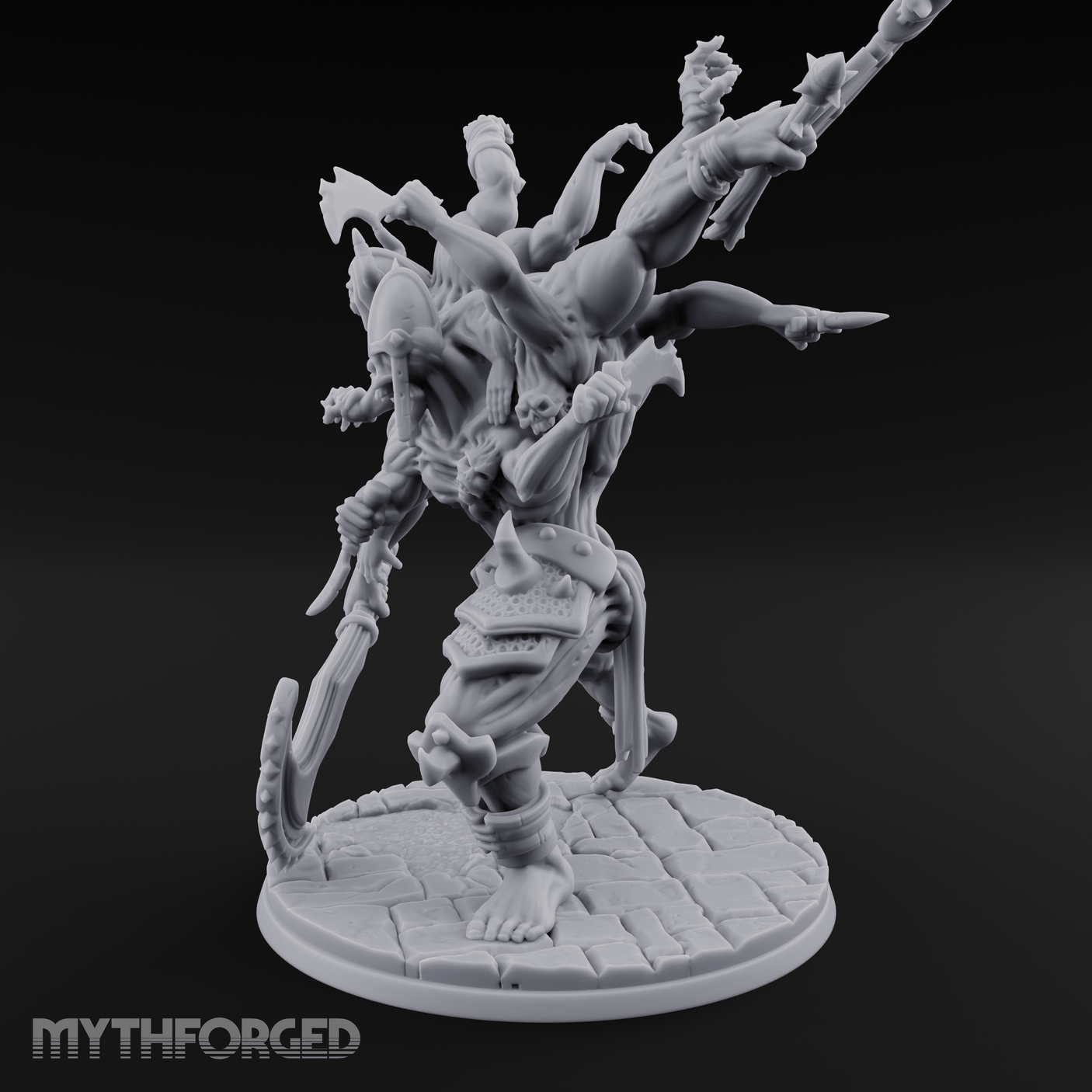 Arms Flailing Wildly Undead Atropal Scion Miniature for Dungeons and Dragons, Pathfinder or other TTRPGs