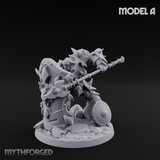 Heavy Shielded Demon Warriors Miniature for Dungeons and Dragons, Pathfinder or other TTRPGs