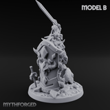Heavy Shielded Demon Warriors Miniature for Dungeons and Dragons, Pathfinder or other TTRPGs