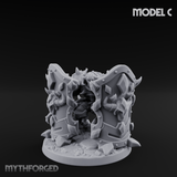 Heavy Shielded Demon Warriors Miniature for Dungeons and Dragons, Pathfinder or other TTRPGs