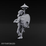 Accordion Squeezing Gnome Bard Miniature for Dungeons and Dragons, Pathfinder or other TTRPGs