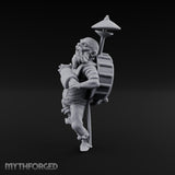 Accordion Squeezing Gnome Bard Miniature for Dungeons and Dragons, Pathfinder or other TTRPGs