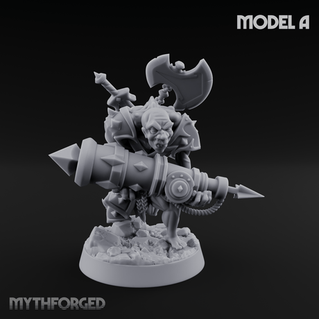 Disfigured Human Carriers A Miniature for Dungeons and Dragons, Pathfinder or other TTRPGs