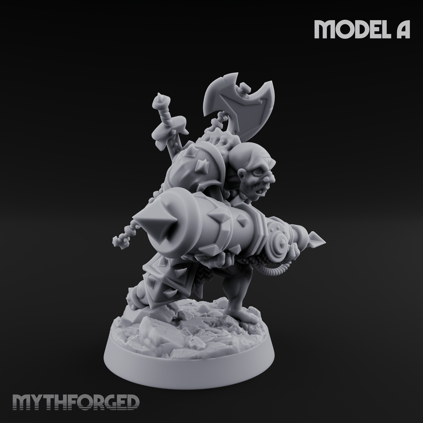 Disfigured Human Carriers Miniature for Dungeons and Dragons, Pathfinder or other TTRPGs
