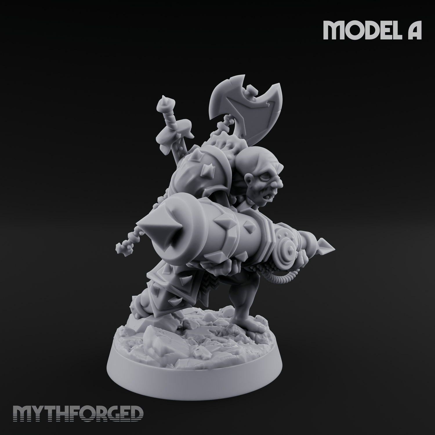 Disfigured Human Carriers Miniature for Dungeons and Dragons, Pathfinder or other TTRPGs