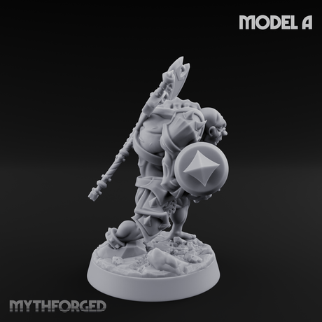 Disfigured Human Carriers A Miniature for Dungeons and Dragons, Pathfinder or other TTRPGs
