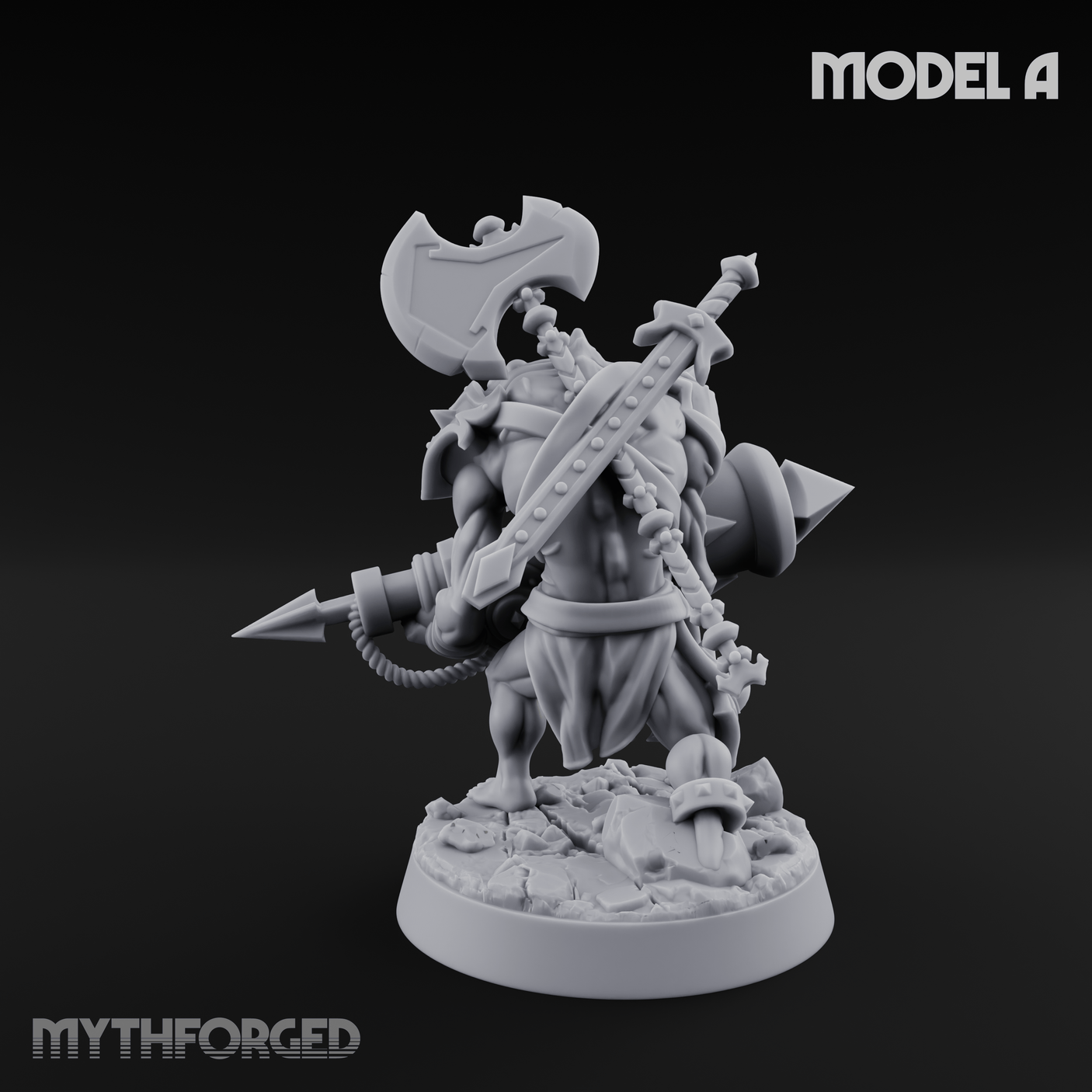 Disfigured Human Carriers A Miniature for Dungeons and Dragons, Pathfinder or other TTRPGs