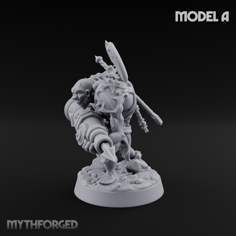 Disfigured Human Carriers A Miniature for Dungeons and Dragons, Pathfinder or other TTRPGs