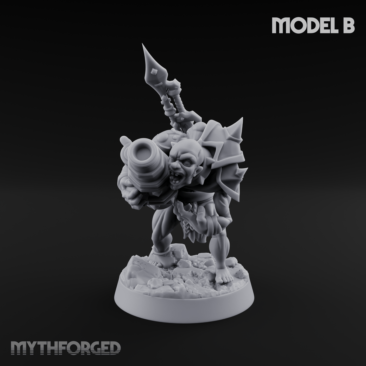 Disfigured Human Carriers Miniature for Dungeons and Dragons, Pathfinder or other TTRPGs