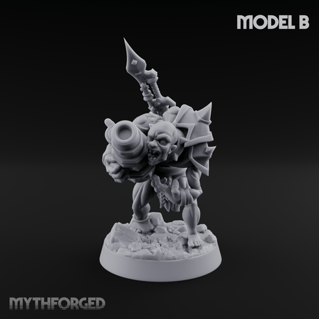Disfigured Human Carriers Miniature for Dungeons and Dragons, Pathfinder or other TTRPGs