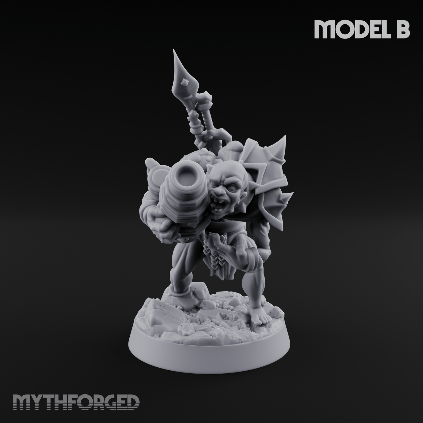 Disfigured Human Carriers Miniature for Dungeons and Dragons, Pathfinder or other TTRPGs