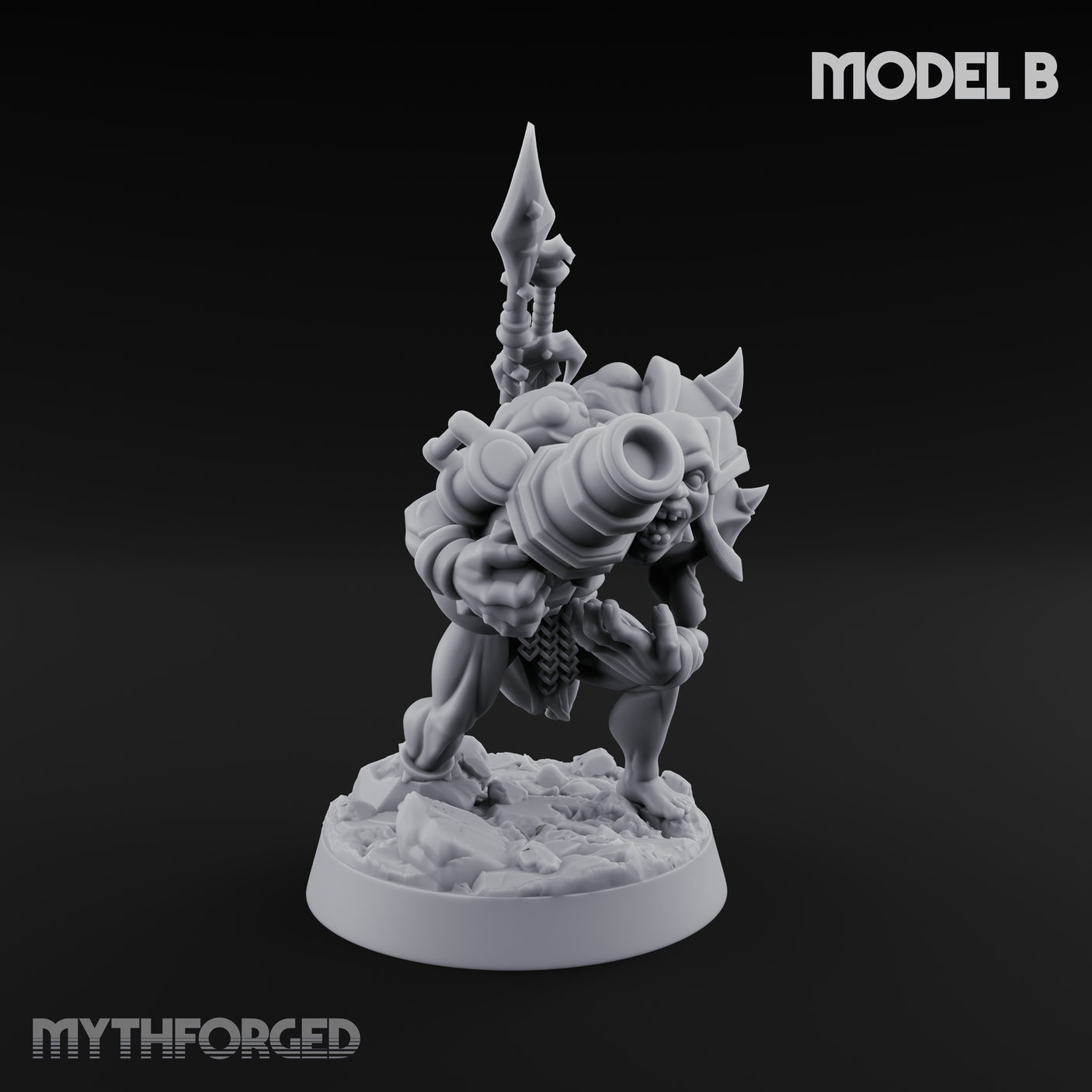 Disfigured Human Carriers Miniature for Dungeons and Dragons, Pathfinder or other TTRPGs