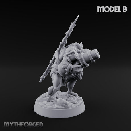 Disfigured Human Carriers B Miniature for Dungeons and Dragons, Pathfinder or other TTRPGs