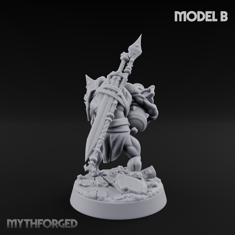 Disfigured Human Carriers B Miniature for Dungeons and Dragons, Pathfinder or other TTRPGs