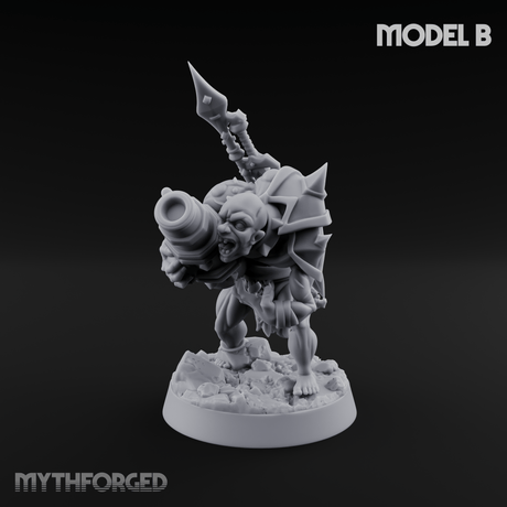 Disfigured Human Carriers B Miniature for Dungeons and Dragons, Pathfinder or other TTRPGs