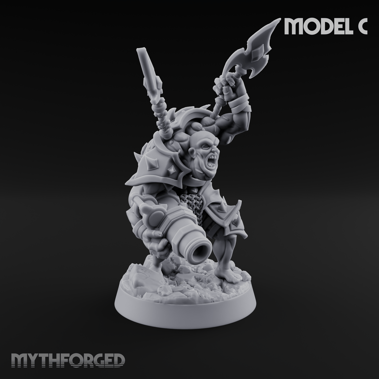 Disfigured Human Carriers Miniature for Dungeons and Dragons, Pathfinder or other TTRPGs
