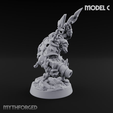 Disfigured Human Carriers Miniature for Dungeons and Dragons, Pathfinder or other TTRPGs