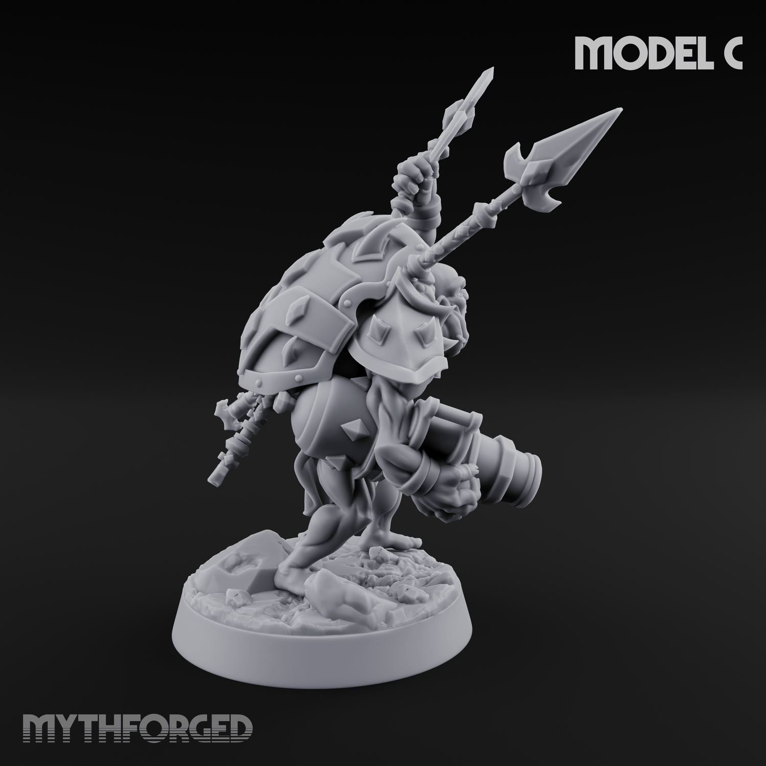 Disfigured Human Carriers C Miniature for Dungeons and Dragons, Pathfinder or other TTRPGs