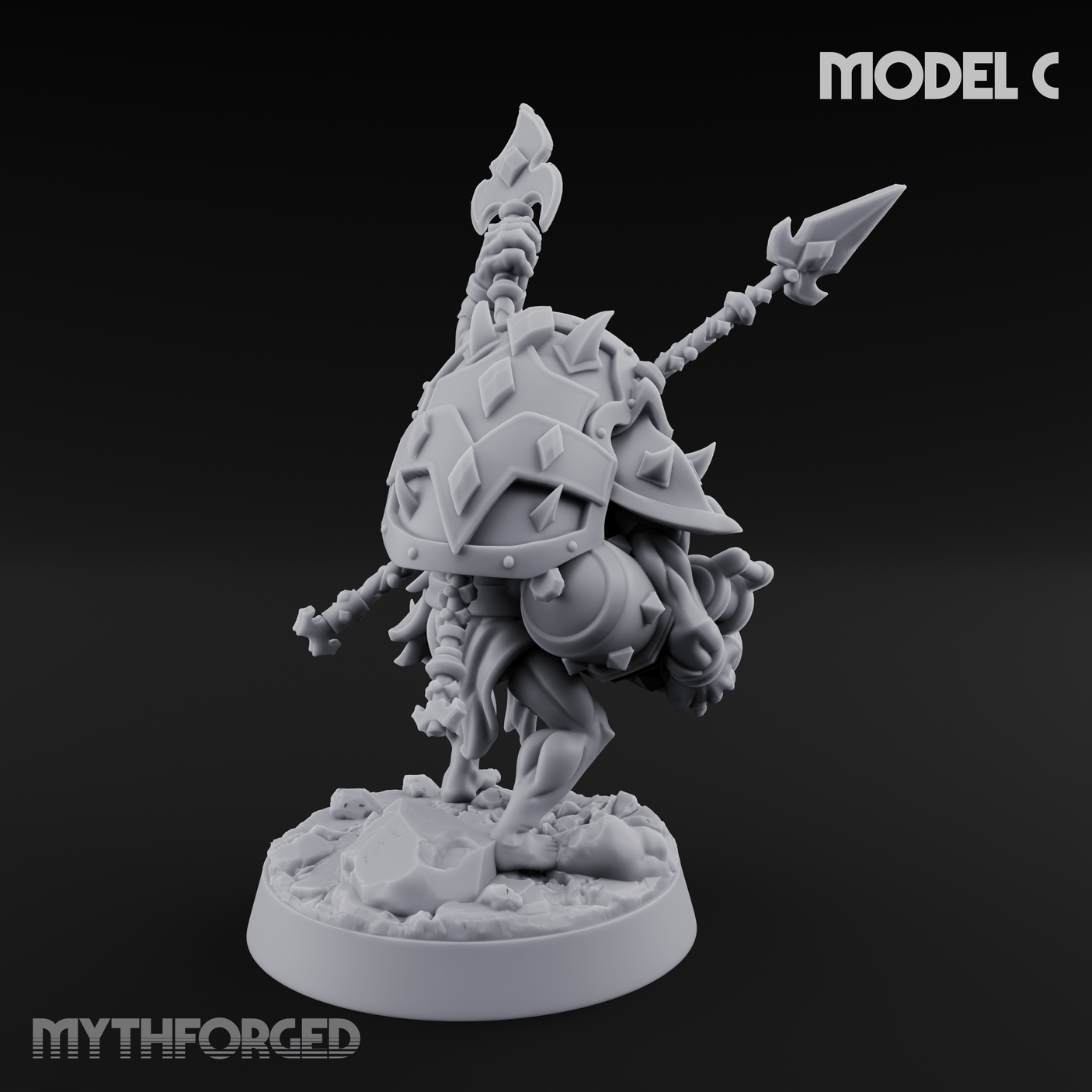 Disfigured Human Carriers C Miniature for Dungeons and Dragons, Pathfinder or other TTRPGs