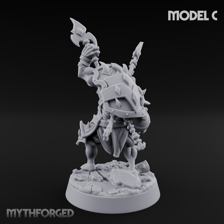 Disfigured Human Carriers C Miniature for Dungeons and Dragons, Pathfinder or other TTRPGs