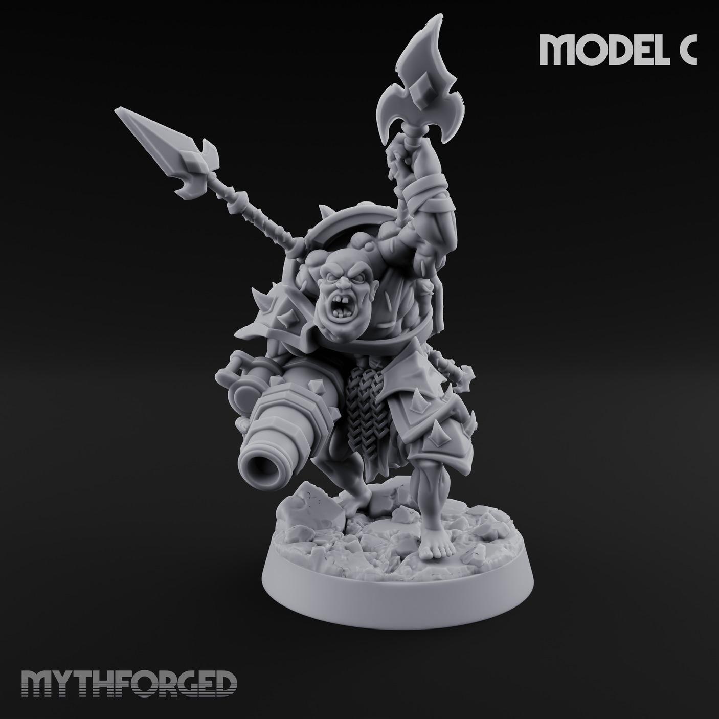 Disfigured Human Carriers C Miniature for Dungeons and Dragons, Pathfinder or other TTRPGs