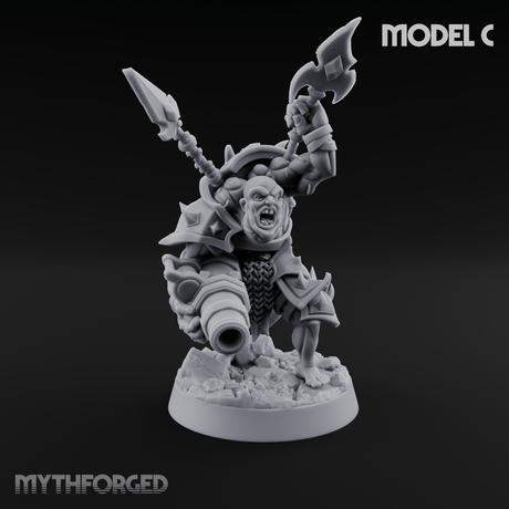 Disfigured Human Carriers C Miniature for Dungeons and Dragons, Pathfinder or other TTRPGs
