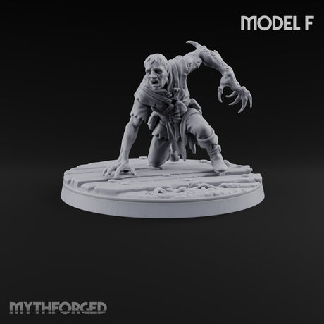 Succumbing to the Change Human Mutant F Miniature for Dungeons and Dragons, Pathfinder or other TTRPGs