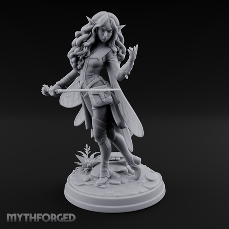 Hair Flowing Confident Elf Rogue Miniature for Dungeons and Dragons, Pathfinder or other TTRPGs