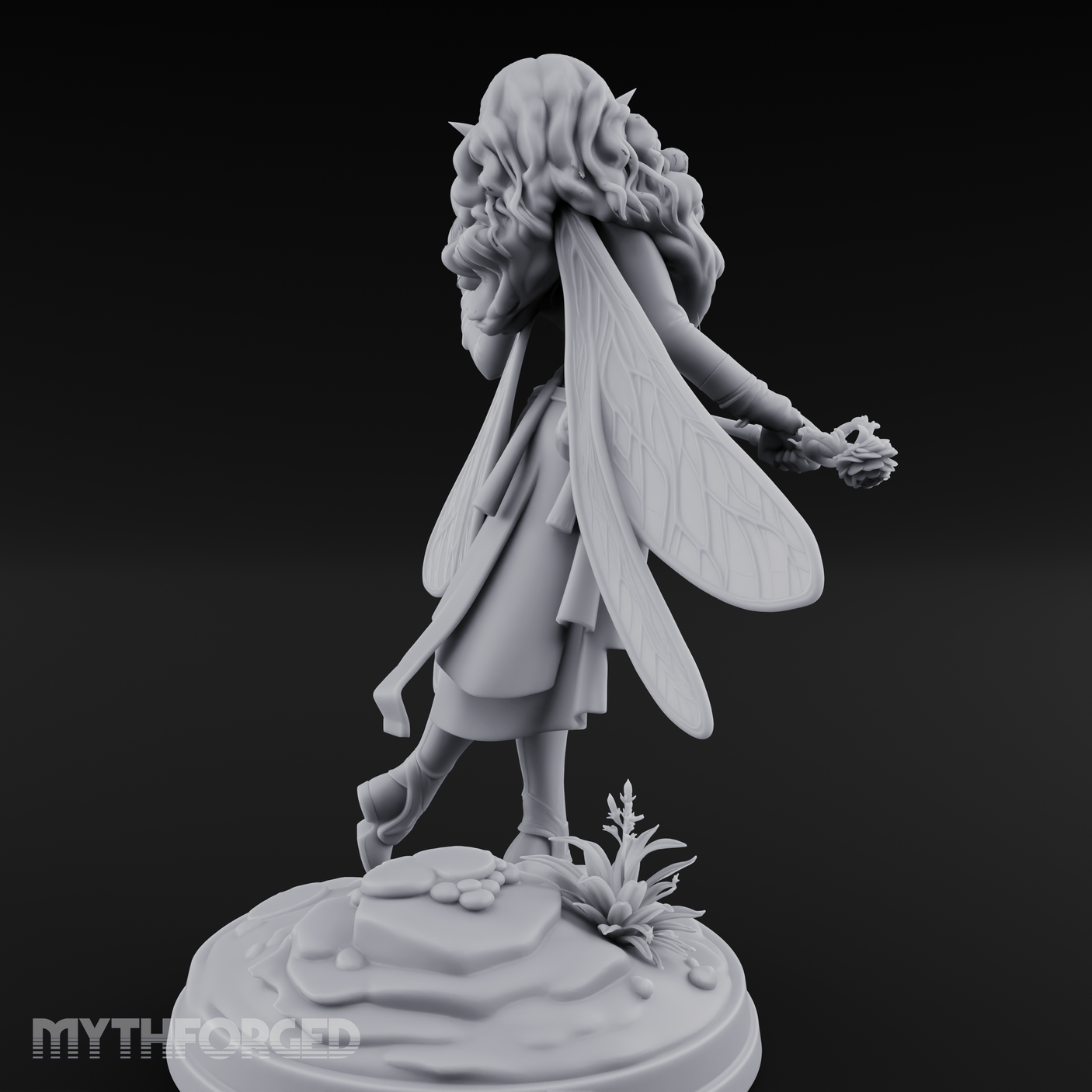 Hair Flowing Confident Elf Rogue Miniature for Dungeons and Dragons, Pathfinder or other TTRPGs