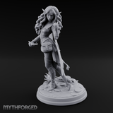 Hair Flowing Confident Elf Rogue Miniature for Dungeons and Dragons, Pathfinder or other TTRPGs
