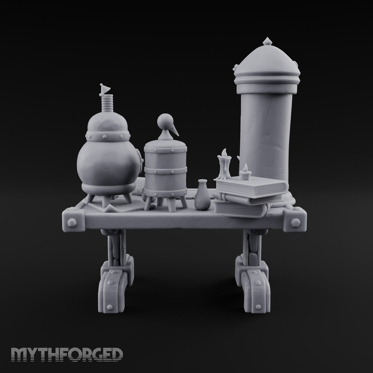 Boiler Room on a Tabletop Alchemist Workbench Desk