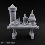 Boiler Room on a Tabletop Alchemist Workbench Desk