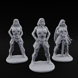 Hands On Hips Human Fighters Miniature for Dungeons and Dragons, Pathfinder or other TTRPGs