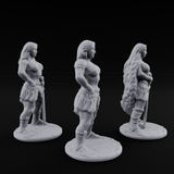 Hands On Hips Human Fighters Miniature for Dungeons and Dragons, Pathfinder or other TTRPGs